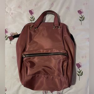 Rose gold backpack
